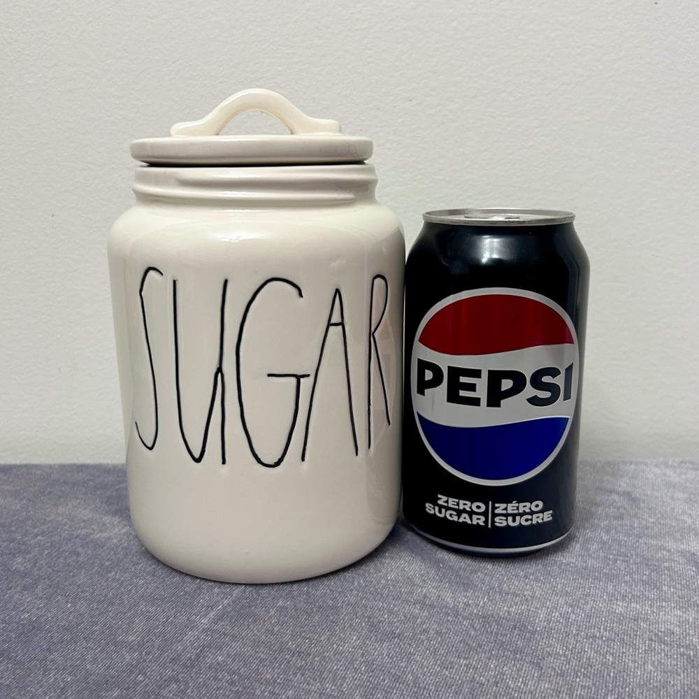Early OG RAE DUNN Big M Magenta HTF LL “SUGAR” Canister